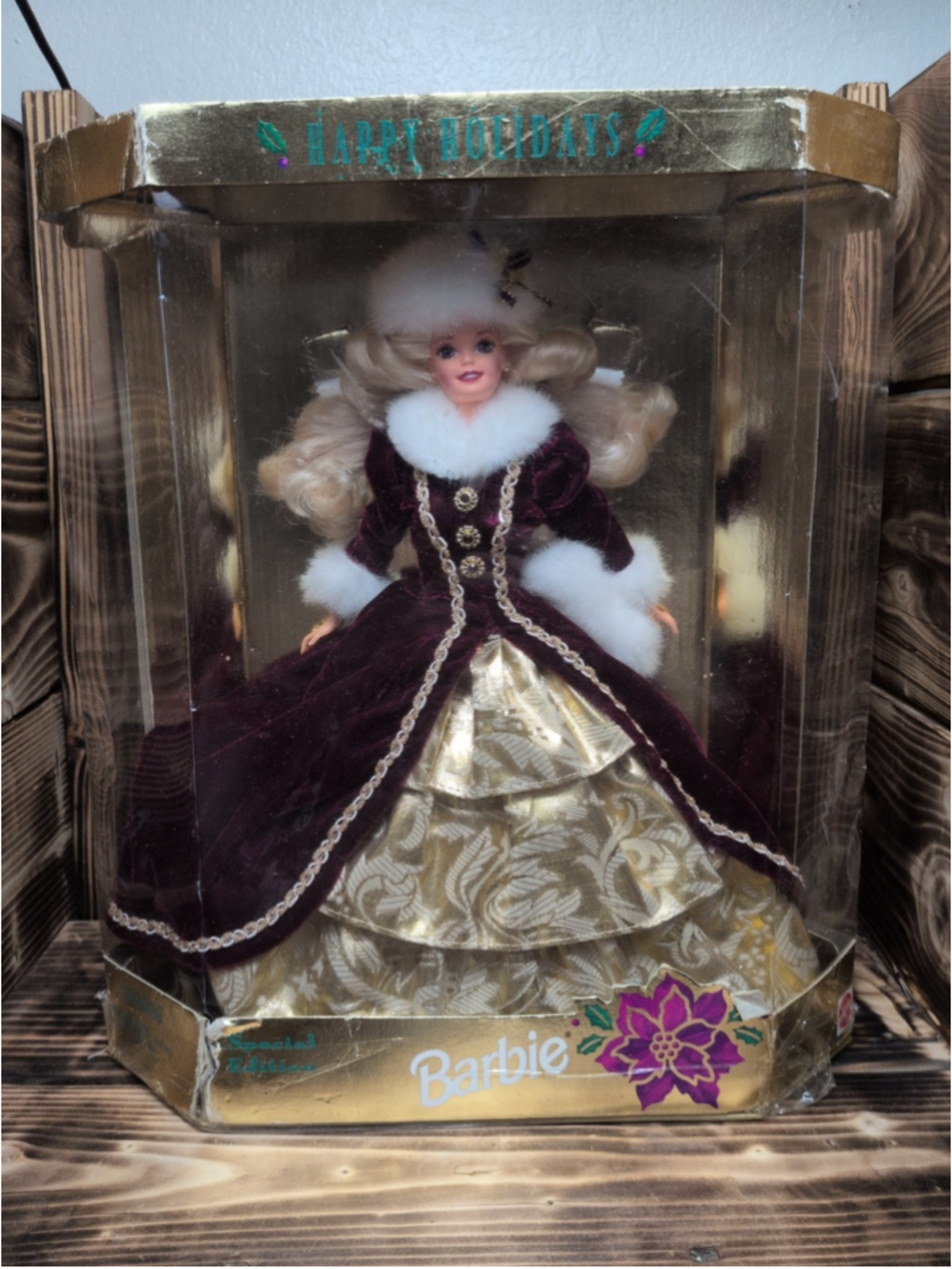 Happy Holidays Barbie Doll Vintage 1996 Special Edition Mattel New in Box